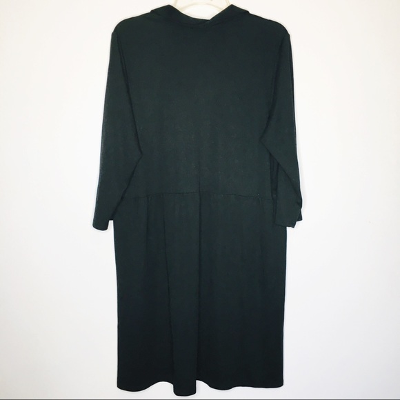 J Jill Womens Black Dress Size XL With Pockets - Picture 3 of 5